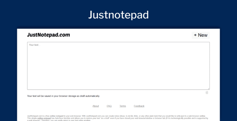 Top 20 Free Online Notepads | No Login Required - Productivity Land