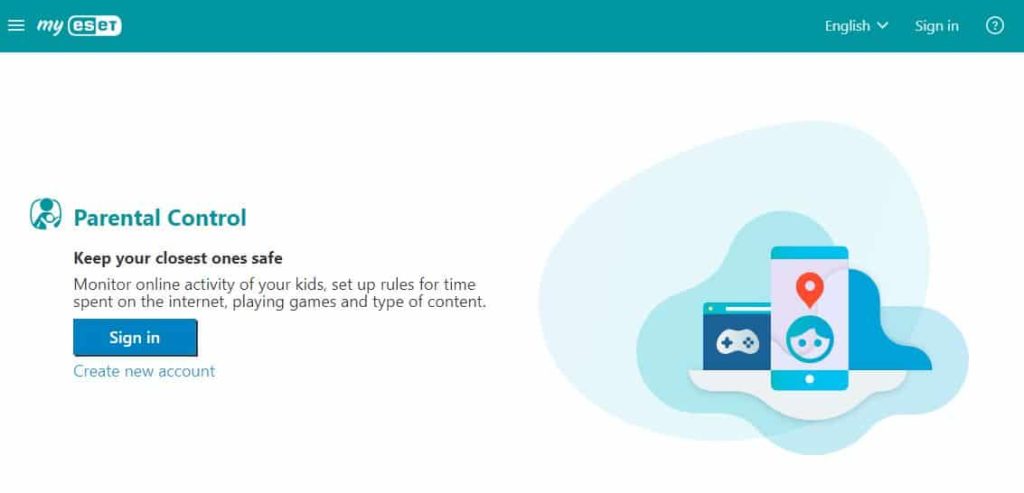 Eset parental control app