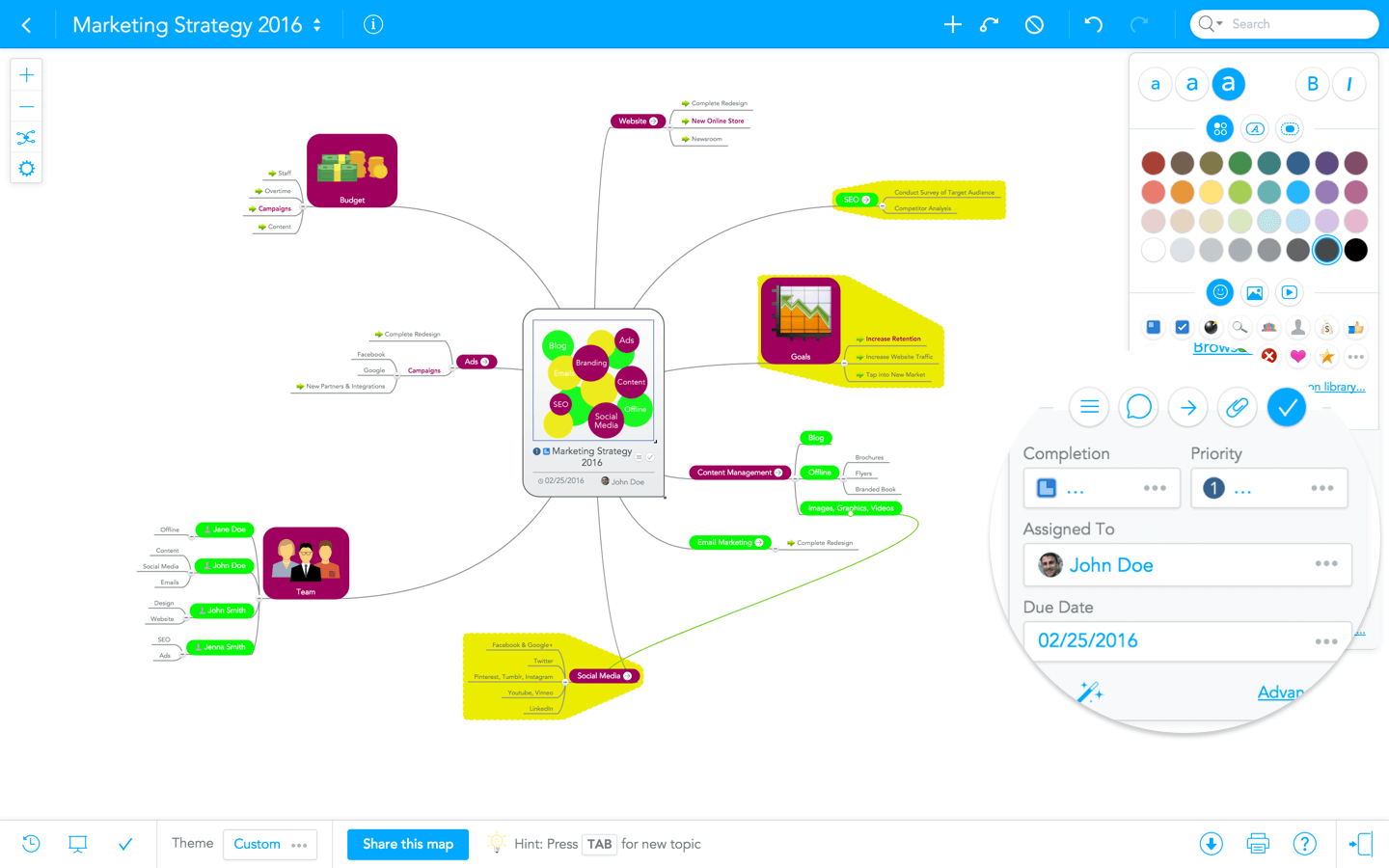 best free mind map software 2016