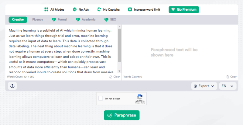 Best Paraphraser for Academic Writing | Review of ParaphraseTool.ai