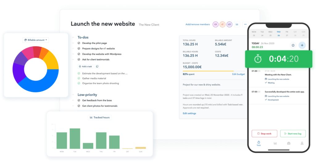 my hours dashboard